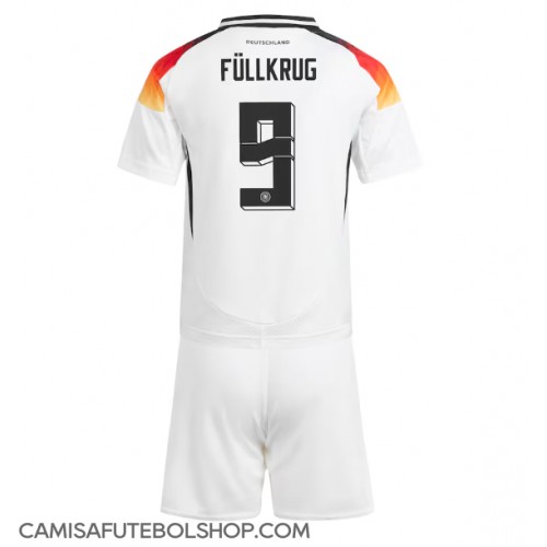 Camisa de time de futebol Alemanha Niclas Fullkrug #9 Replicas 1º Equipamento Infantil Europeu 2024 Manga Curta (+ Calças curtas)